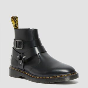 Dr martens Jaimes harness black leather ankle booties 8